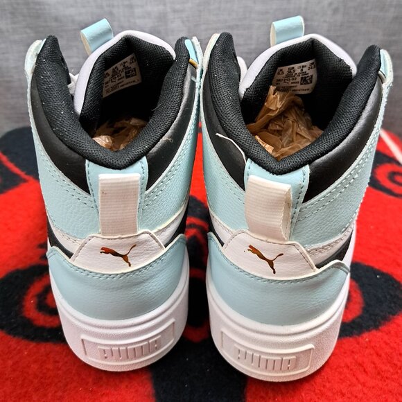 %Size 8 Puma Womens Karmen Rebelle Mid White Blue / A 44 main image 6